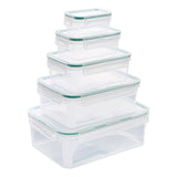 Set 5 clipeat plastic boxes - Five