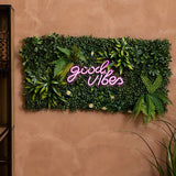 Panou decorativ Izy,vegetatie artificiala,jungla,50x50 cm-Atmosphera