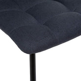 Scaun dining Sirac, gri inchis/negru ,textil- Atmosphera