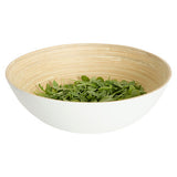 Bol salata bambus alb 30 cm - Five