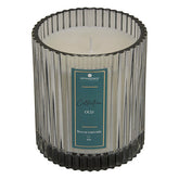 Lumanare parfumata "Albie" - Lemn de oud, Albastru, 290 g - Atmosphera