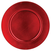 Platou rotund decorativ, rosu, D 33 cm | Atmosphera