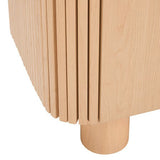 Bufet cu 2 sertare si 2 usi, aspect lemn, blat efect marmura, L 160,5 cm