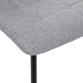 Scaun dining Sirac, gri deschis/negru ,textil- Atmosphera