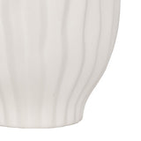 Vaza alb cu dungi fernand H22 cm - Atmosphera