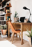 Scaun dining,Baya,Ambra,lemn/textil vintage-Atmosphera