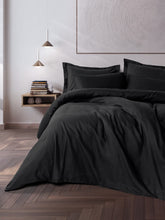 Lenjerie de Pat 2 Persoane Ranforce Plaid Negru