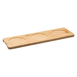 Platou aperitive din ceramica cu model floral, set 4 piese, L 30 cm
