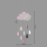 Decoratiune copii, deco suspendat nor roz - Atmosphera For Kids