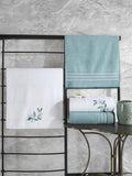 Set Prosoape Hamam 100% Bumbac Colorful Mint Alb