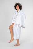 Set Halat de Baie Classic Helya Alb Unisex
