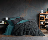 Lenjerie de Pat 2 Persoane Dark Noche Petrol