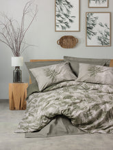 Lenjerie de Pat 2 Persoane Dual Frond Kaki