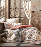 Lenjerie de Pat 2 Persoane Ethnic Felix Teracota