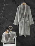 Set Halat de Baie Exclusive Gri L/XL
