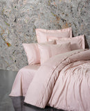 Lenjerie de Pat 2 Persoane din Satin Jacquard Jana Roz Pudra