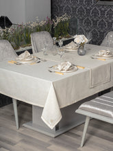 Set Fata de Masa din In Pera Ecru 175x240