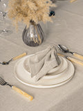 Set Fata de Masa din In Pera Pamantiu 175x240