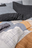 Lenjerie de Pat 2 Persoane Modern Giorno Gri