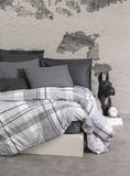 Lenjerie de Pat 2 Persoane Modern Will Antracit