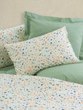 Lenjerie de Pat 2 Persoane cu Cearsaf cu Elastic Petite Lola Verde