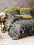Lenjerie de Pat 2 Persoane din Satin Libby Verde