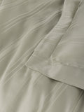 Lenjerie de Pat 2 Persoane din Satin de Bambus Smart Stripe Bej