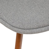Scaun dining Baya,gri,lemn/textil vintage-Atmosphera