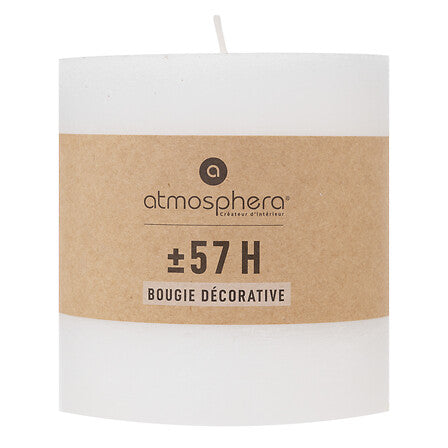 Lumanare rustica "Olia" - Alb, 663 g - Atmosphera