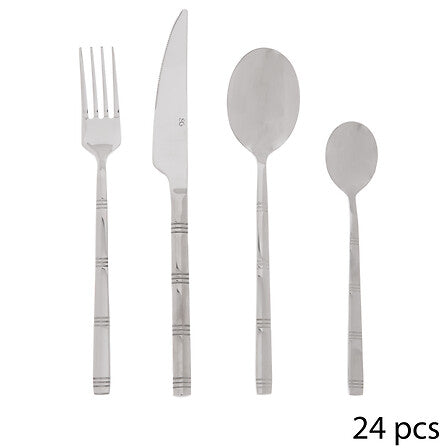Set tacamuri inox 24 piese borah - Secret de Gourmet