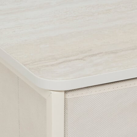 Mobilier depozitare, 2 drawers bedside beige tissa - Five