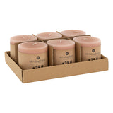 Lumanare rustica "Olia" - Roz deschis, 220 g - Atmosphera