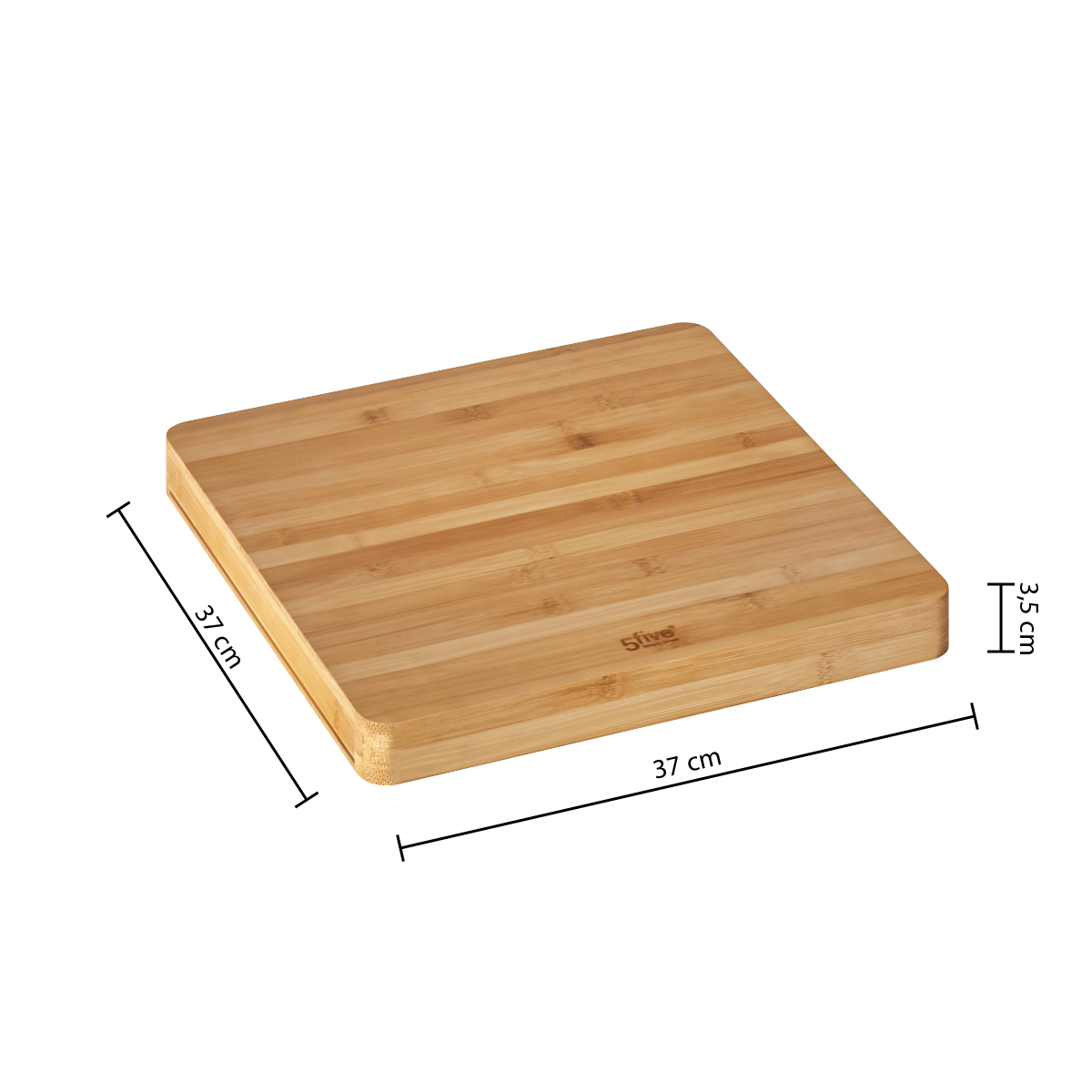 Tocator patrat bambus 37 x 37 cm - Five