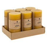 Lumanare rustica "Olia" - Galben, 445 g - Atmosphera