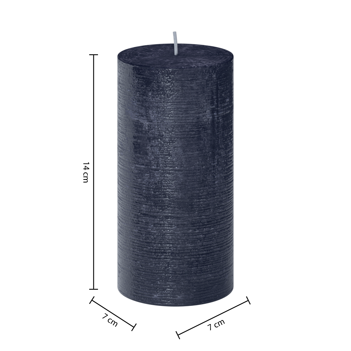 Lumanare rustica "Olia" - Negru, 445 g - Atmosphera