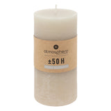 Lumanare rustica "Olia" - Gri taupe, 445 g - Atmosphera