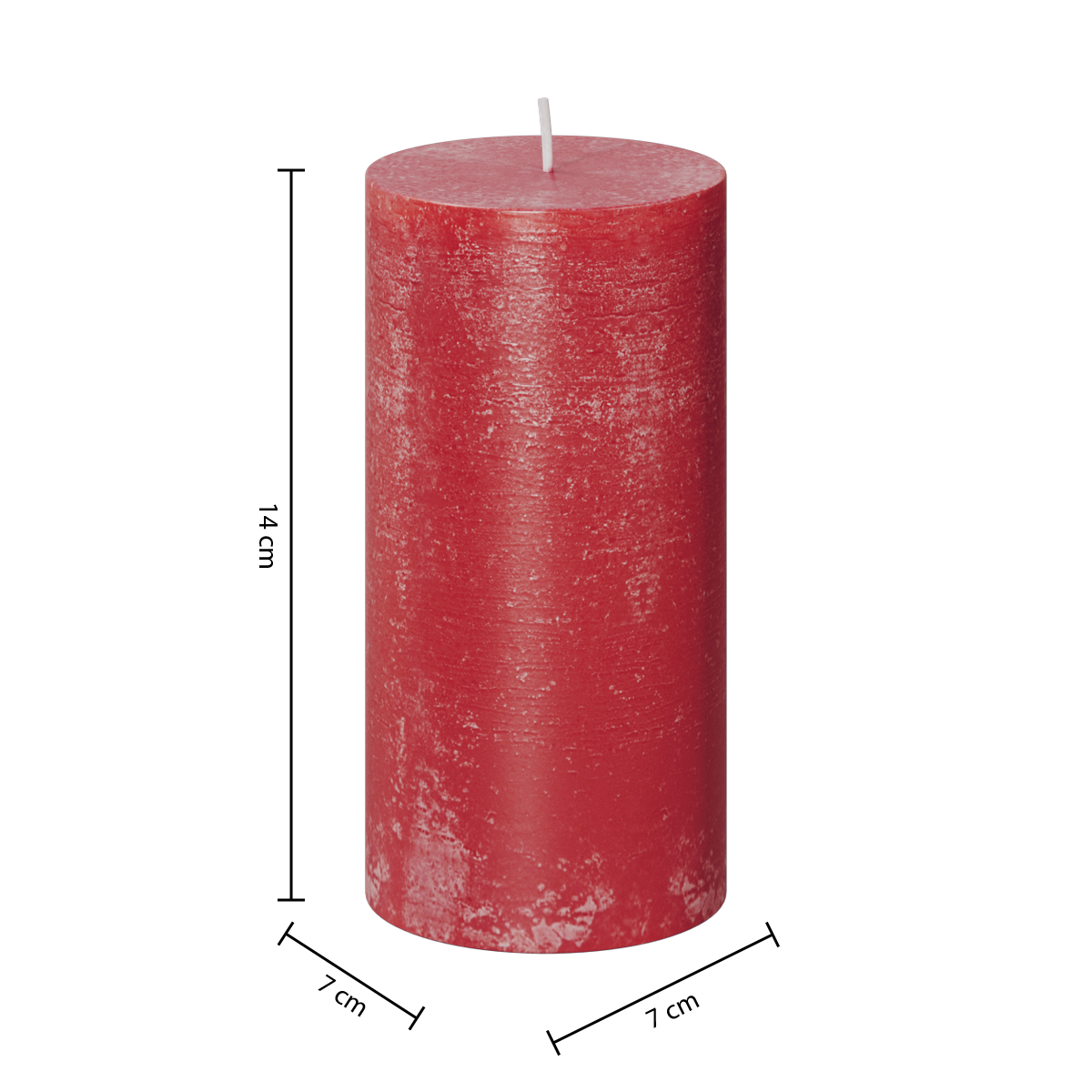 Lumanare rustica "Olia" - Rosu, 445 g - Atmosphera