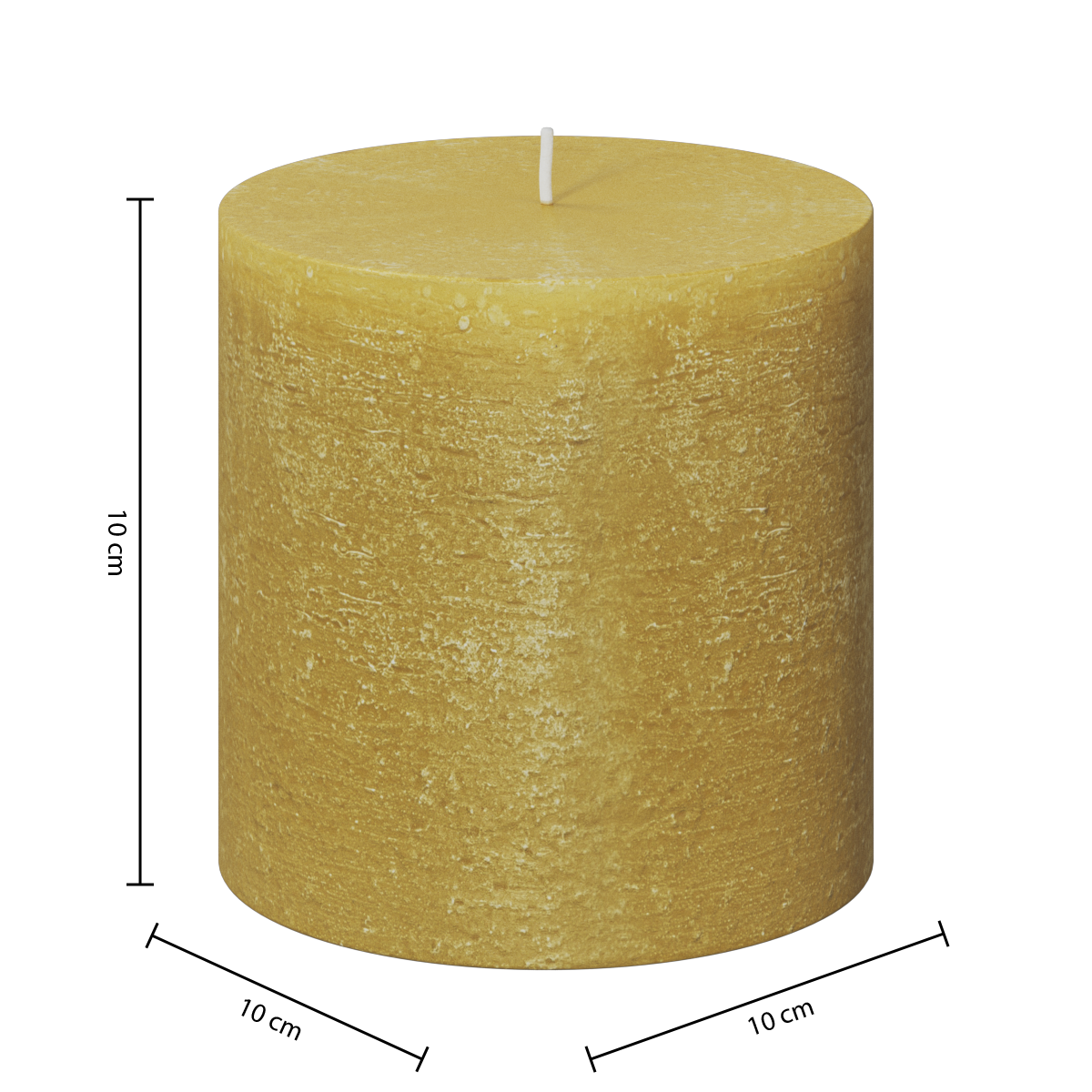 Lumanare rustica "Olia" - Galben, 663 g - Atmosphera