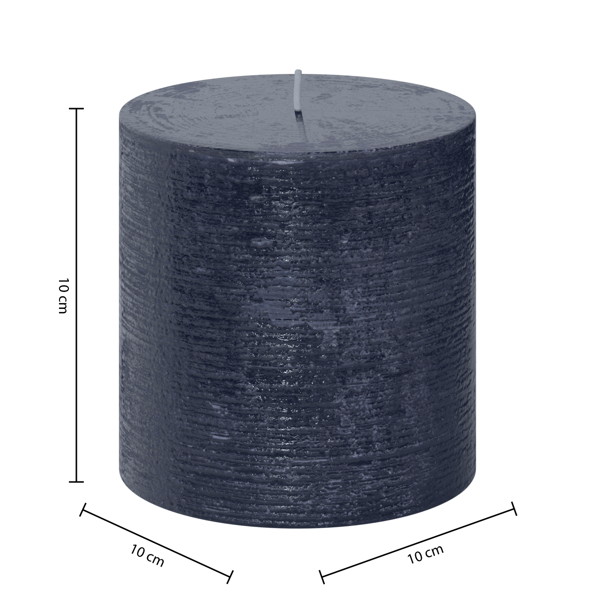 Lumanare rustica "Olia" - Negru, 663 g - Atmosphera
