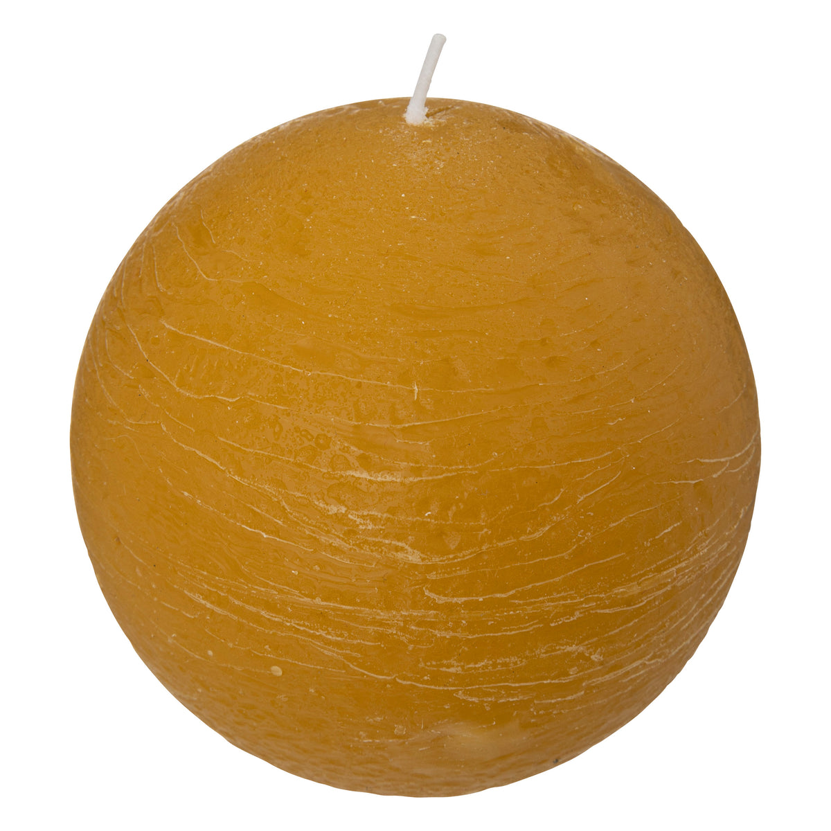Lumanare sferica rustica "Olia" - Galben, 445 g - Atmosphera