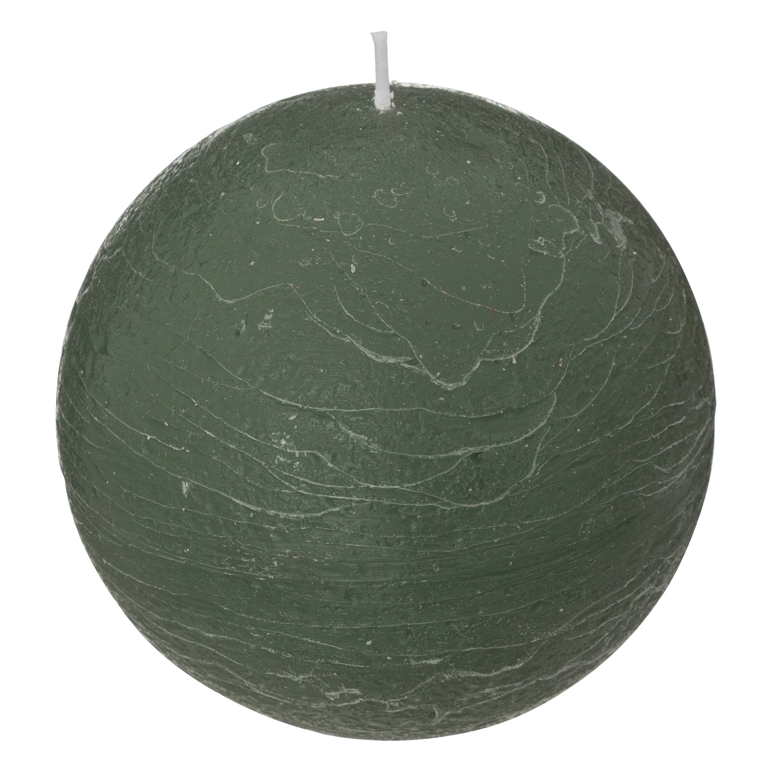 Lumanare sferica rustica "Olia" - Verde eucalipt, 445 g - Atmosphera