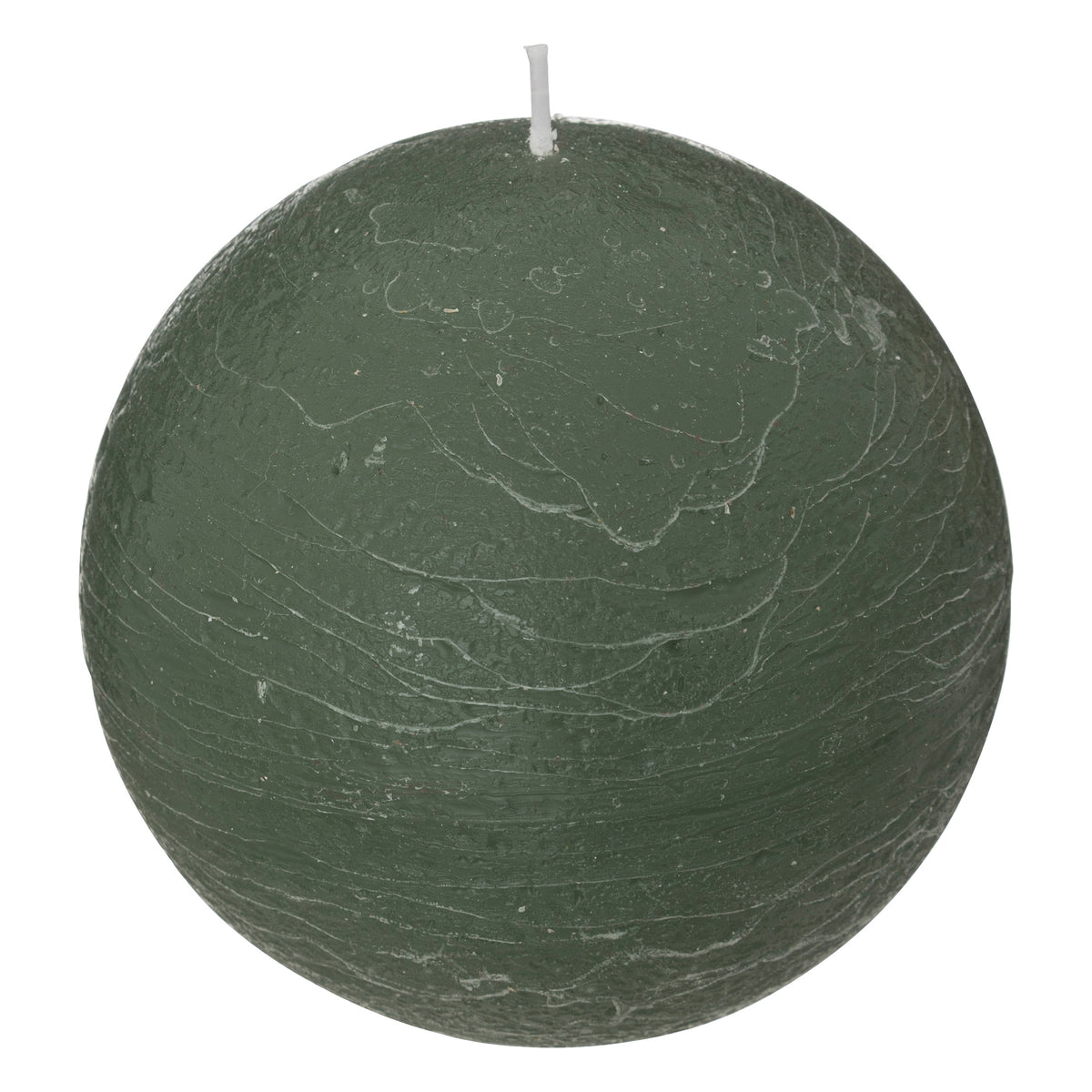 Lumanare sferica rustica "Olia" - Verde eucalipt, 445 g - Atmosphera