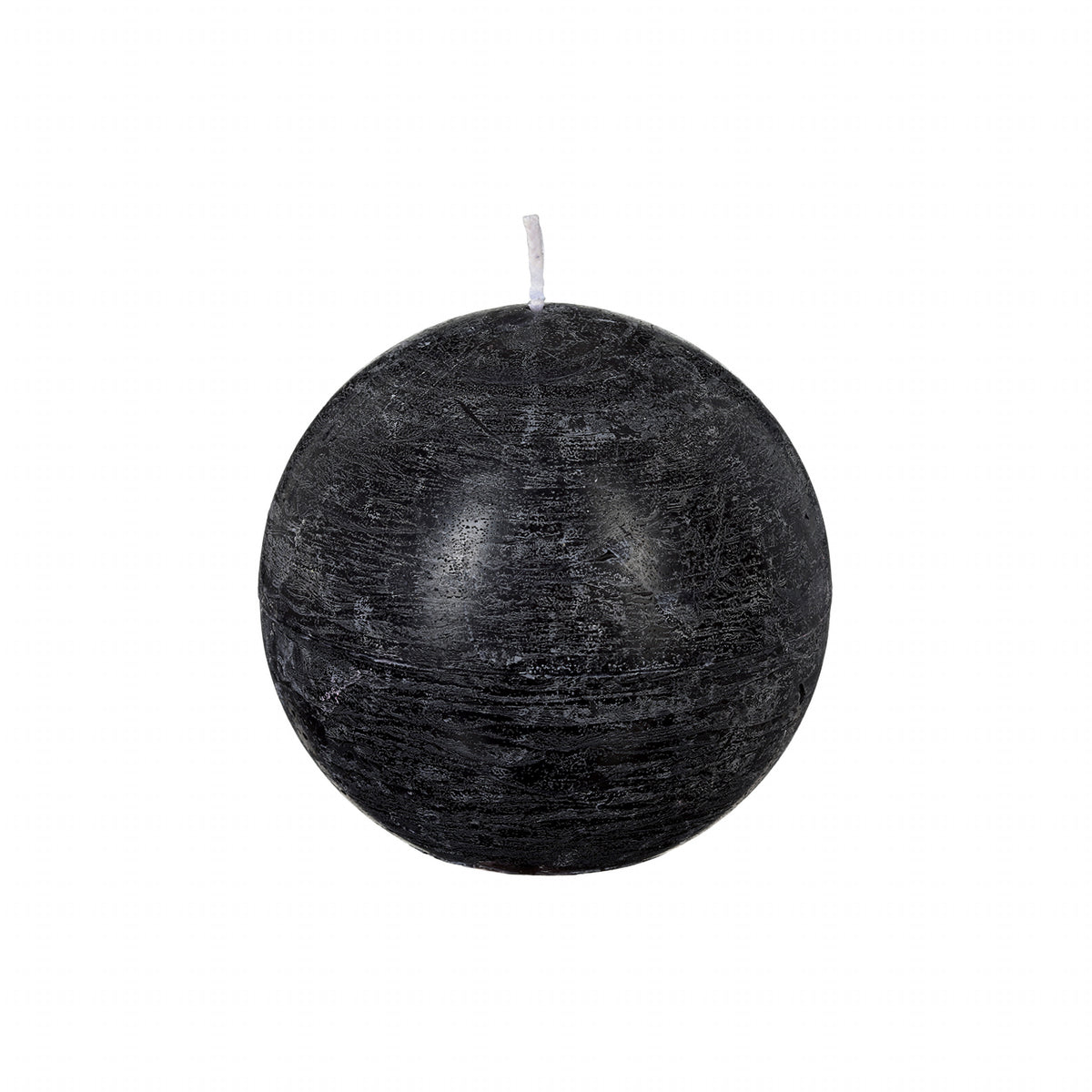 Lumanare sferica rustica "Olia" - Negru, 445 g - Atmosphera