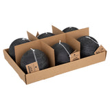 Lumanare sferica rustica "Olia" - Negru, 445 g - Atmosphera
