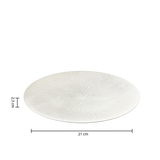 Set farfurii desert crem atelier D21 cm - Secret de Gourmet