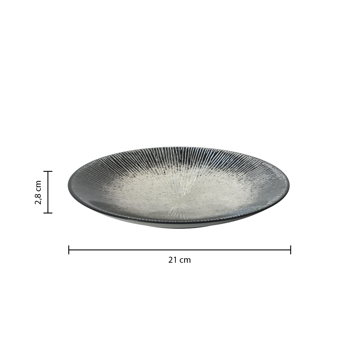 Set farfurii desert gri atelier D21 cm - Secret de Gourmet