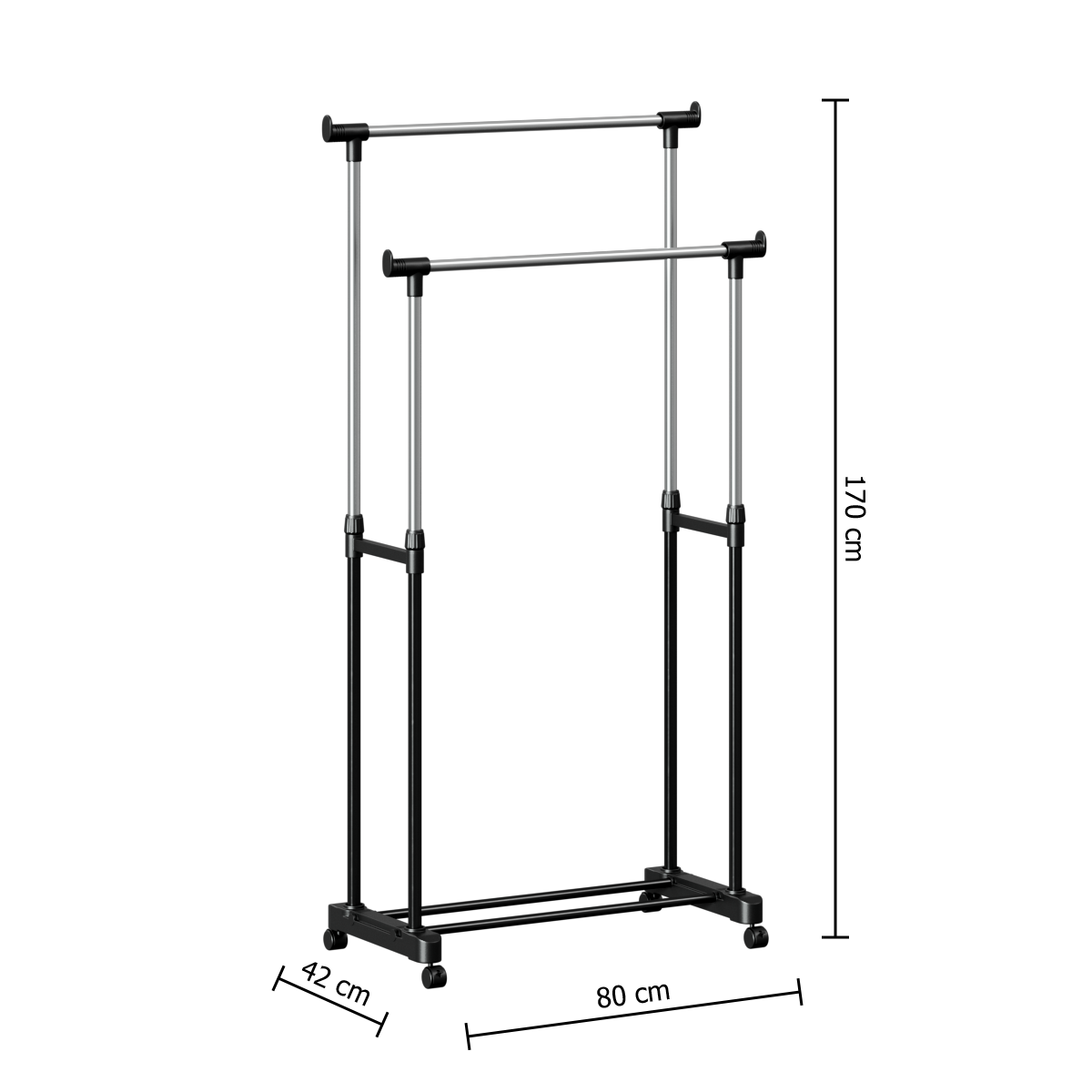 Organizator casa, raft gradina dbl metal/plastic extensibil - Five