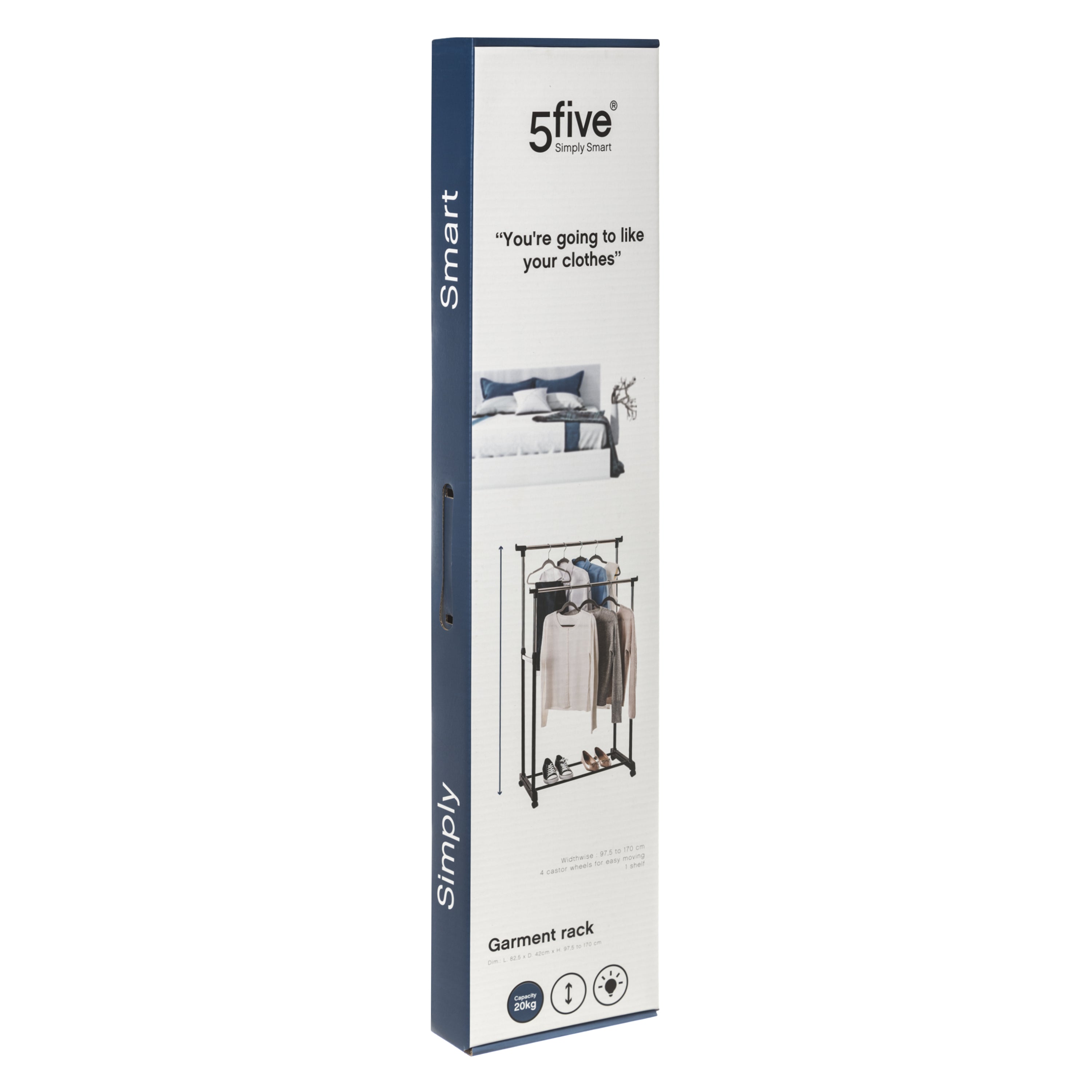 Organizator casa, raft gradina dbl metal/plastic extensibil - Five