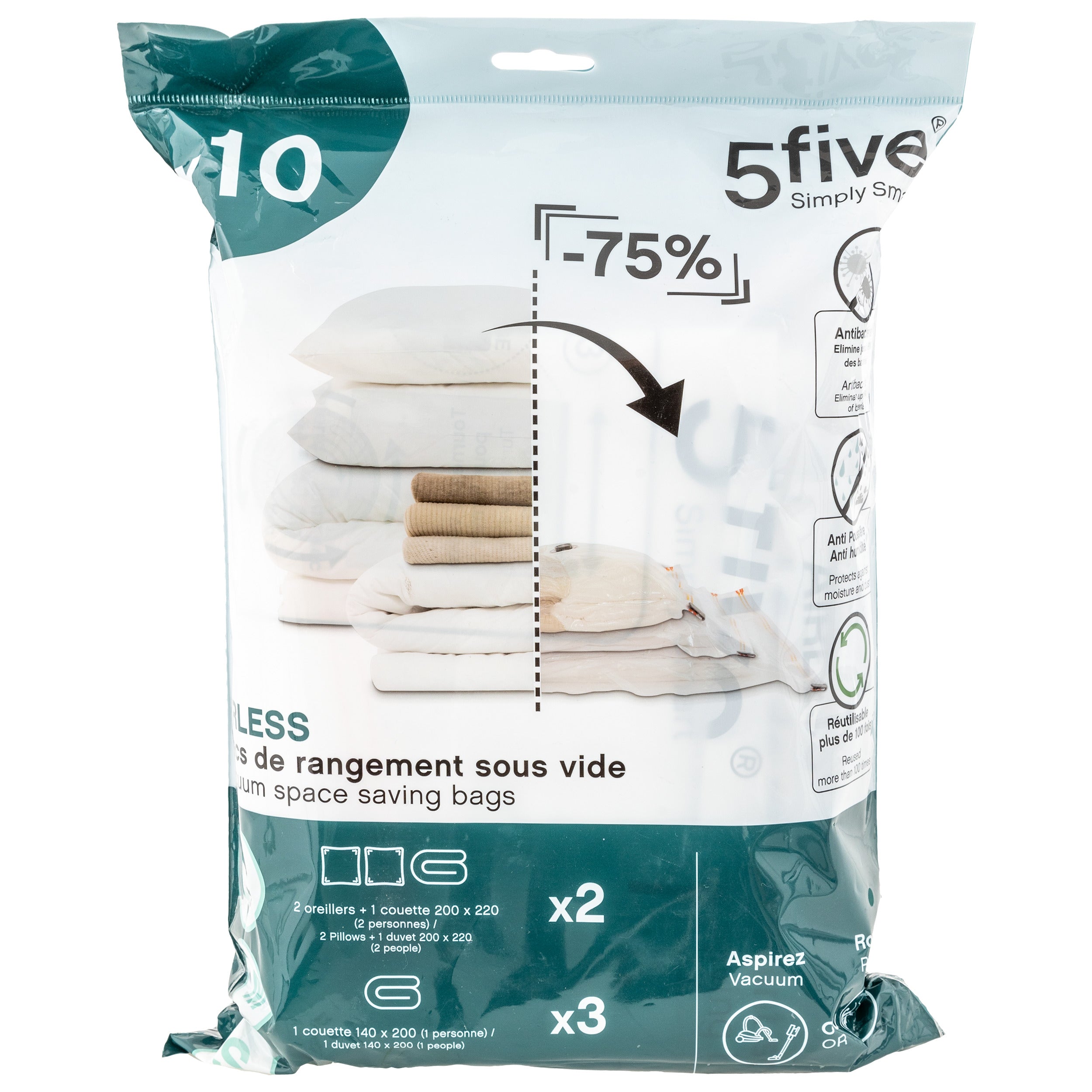 Set 10 pungi vidate Airless - Five