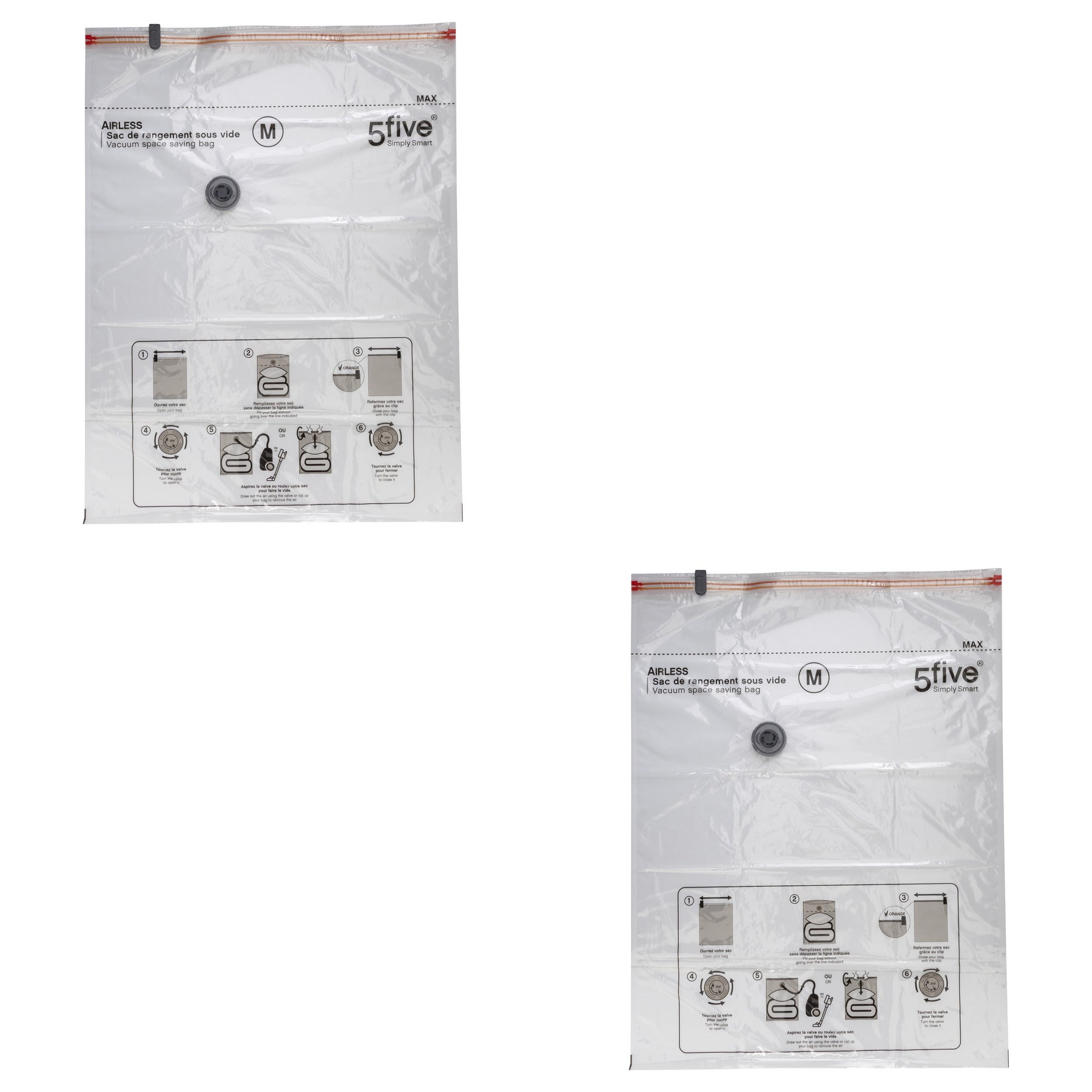 Organizator casa, punga vacuum m Airless parfum asortat - Five